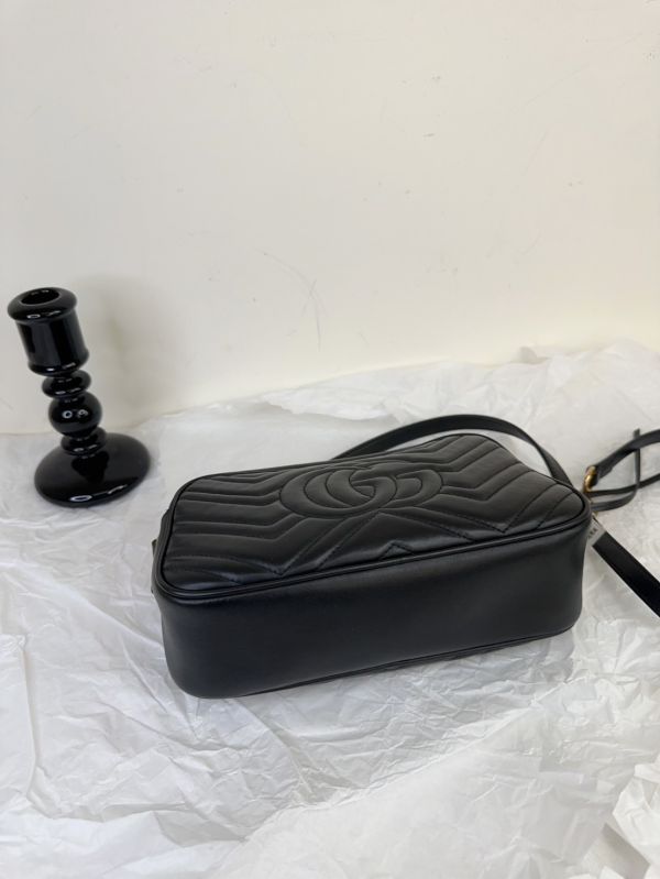 【12期0利率】GUCCI Marmont 相機包黑金【9成新】 