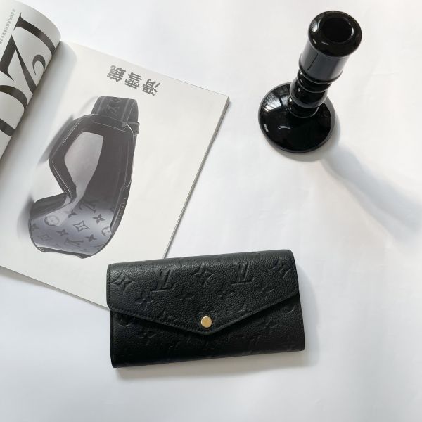 【12期0利率】LV Sarah 老花信封長夾【95成新】 