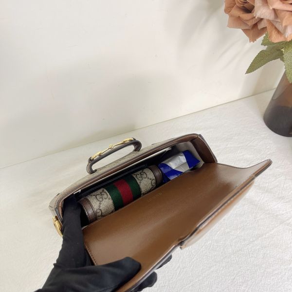 【12期0利率】GUCCI Horsebit 1955 MINI【台灣購證】【95成新】 