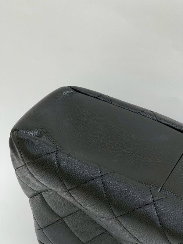 【9成新】CHANEL 顆粒牛皮托特手提單肩包 