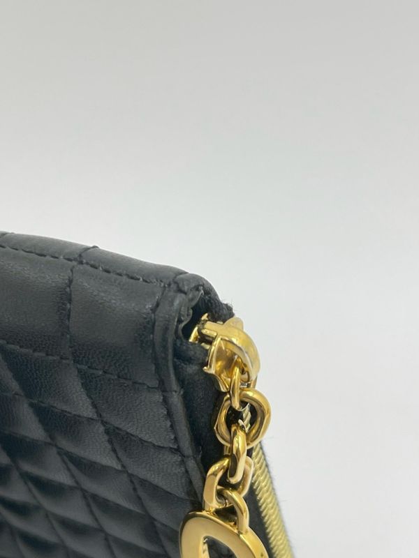 【95成新】CELINE C Charm 絎縫小牛皮零錢包 
