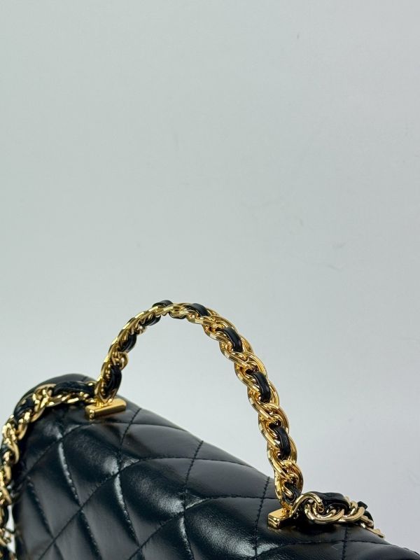 【分期0利率】CHANEL 23s 金屬HANDLE翻蓋鍊包 【99成新】