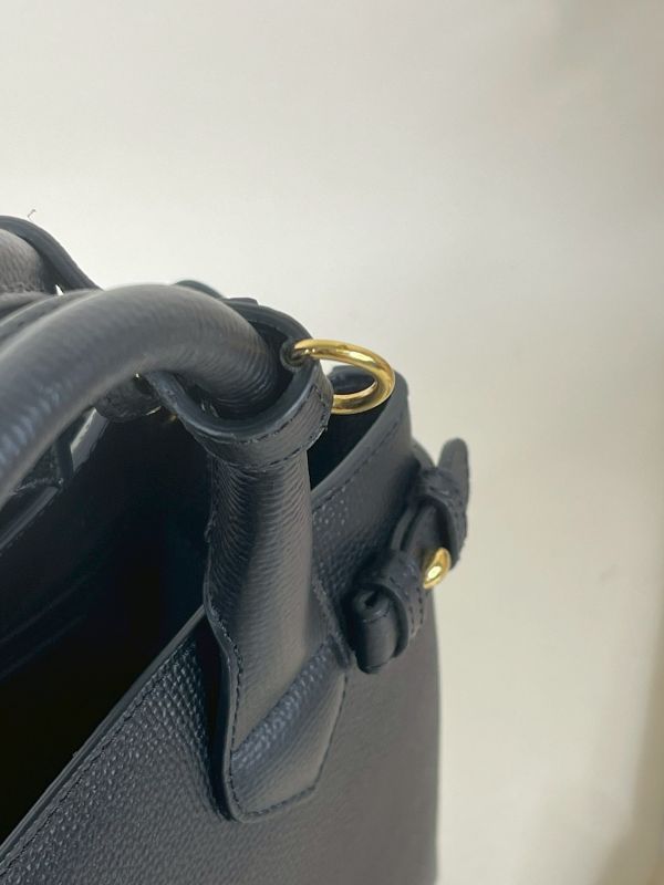 【分期0利率】BURBERRY 棉麻拼接手提兩用包【95成新】 
