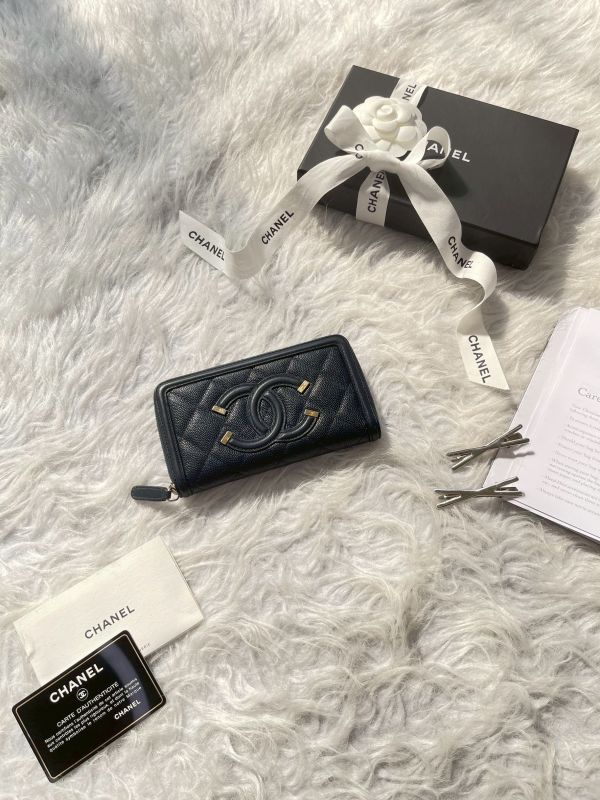 【分期0利率】CHANEL VANITY 拉鍊中夾【9成新】 