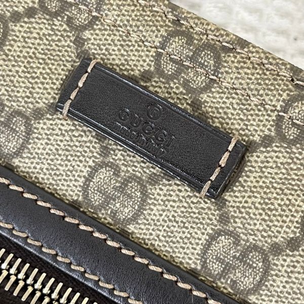 【12期0利率】Gucci 經典雙G緹花防水PVC扁式斜背包【9成新】 