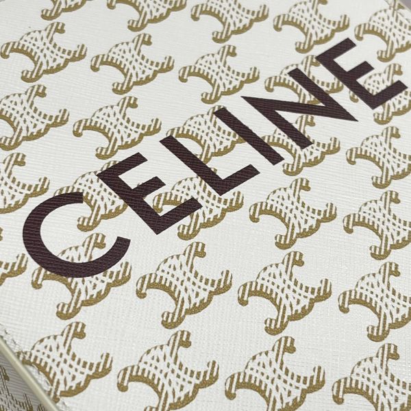 【12期0利率】CELINE 白色老花迷你琴譜包【全新閒置】 
