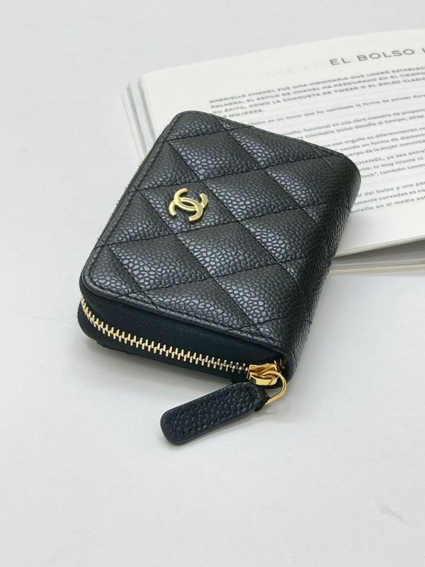 【閒置新品】CHANEL COCO 拉鍊零錢卡包 