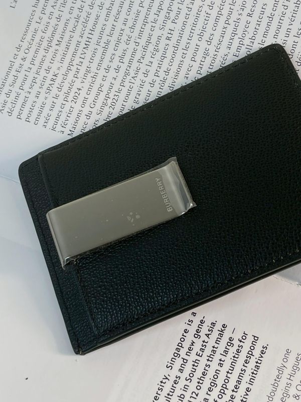 【全新品】BURBERRY 牛皮附鈔票夾卡包 