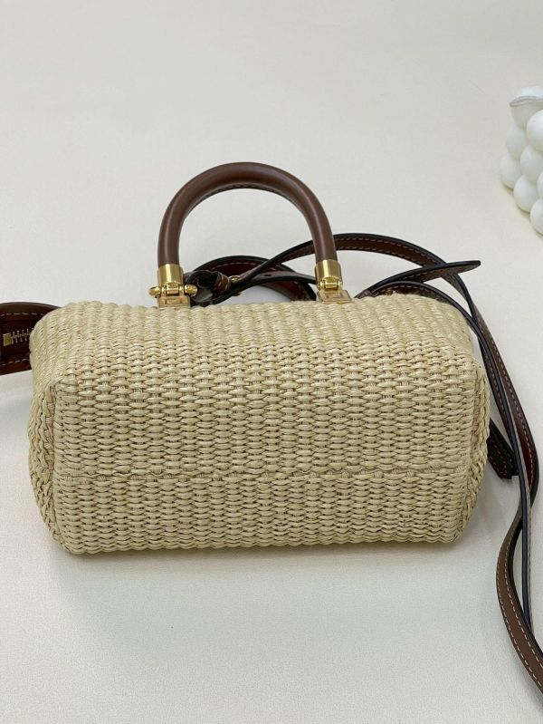 【95成新】FENDI BY THE WAY 竹編兩用迷你波士頓包 