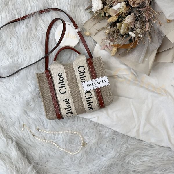 【12期0利率】CHLOE mini woody tote bag【95成新】 