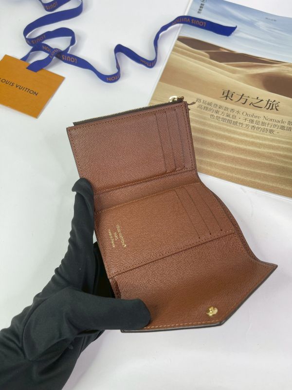 【分期0利率】 LV VICTORINE 老花三折短夾【95成新】