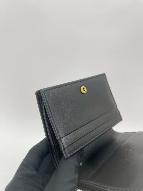 【99成新】GUCCI Marmont 愛心兩摺拉鍊零錢袋短夾 