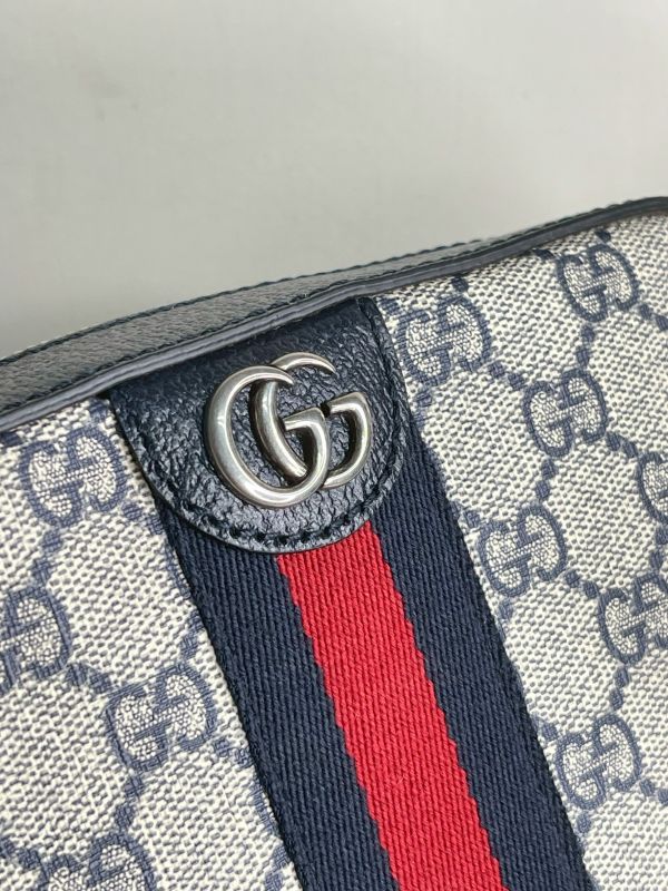 【分期0利率】GUCCI GG Supreme 帆布印花織帶相機包【未使用閒置品】 