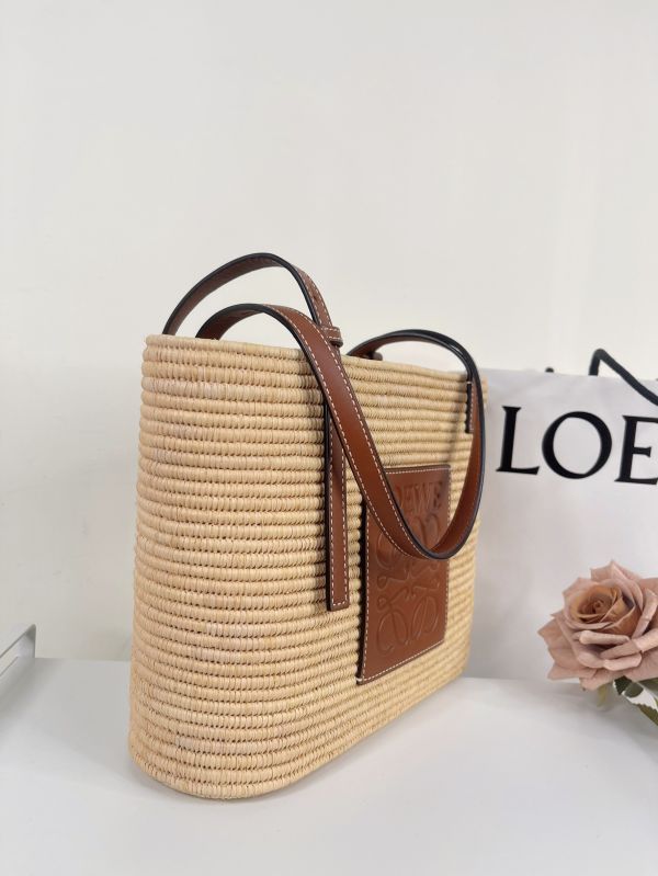 【分期0利率】LOEWE 手提肩背草編包【9成新】 