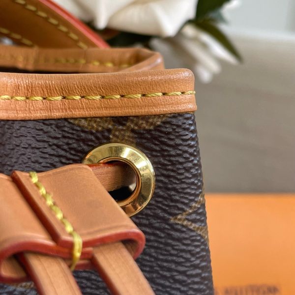 【9成新】【12期0利率】Louis Vuitton LV M40817 NOE BB 經典花紋可斜背小水桶包 