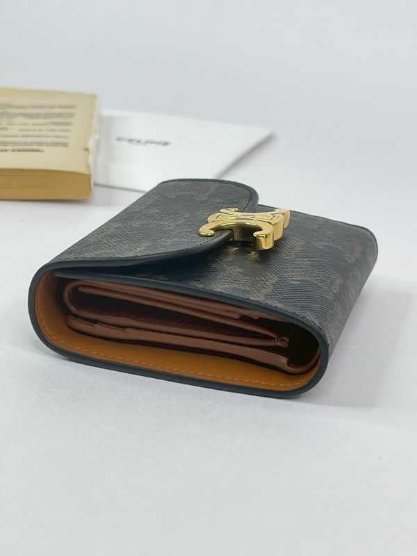 【分期0利率】CELINE凱旋門三摺短夾【95成新】 