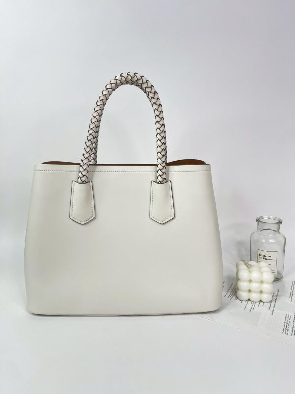 【95成新】PRADA 編織提把兩用托特包 