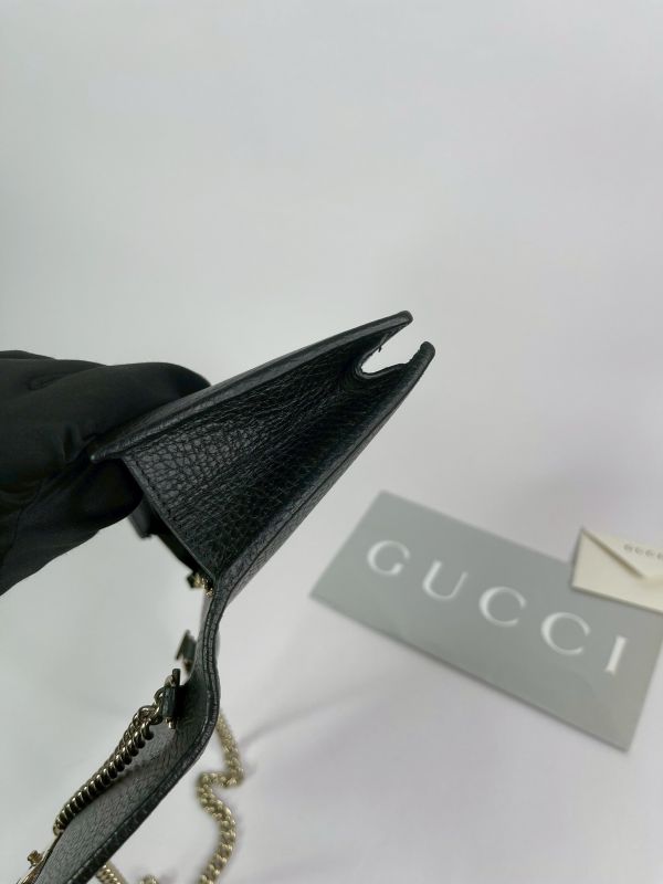 【分期0利率】GUCCI 荔枝皮雙G WOC【85成新】