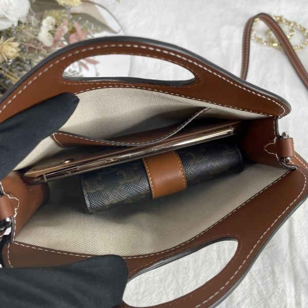 【95成新】【12期0利率】BURBERRY  Pocket 字母帆布拼接小牛皮MICRO斜背包 