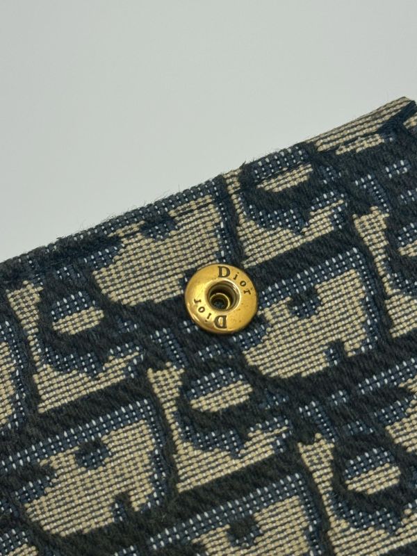 【9成新】Dior Saddle Lotus三折短夾 
