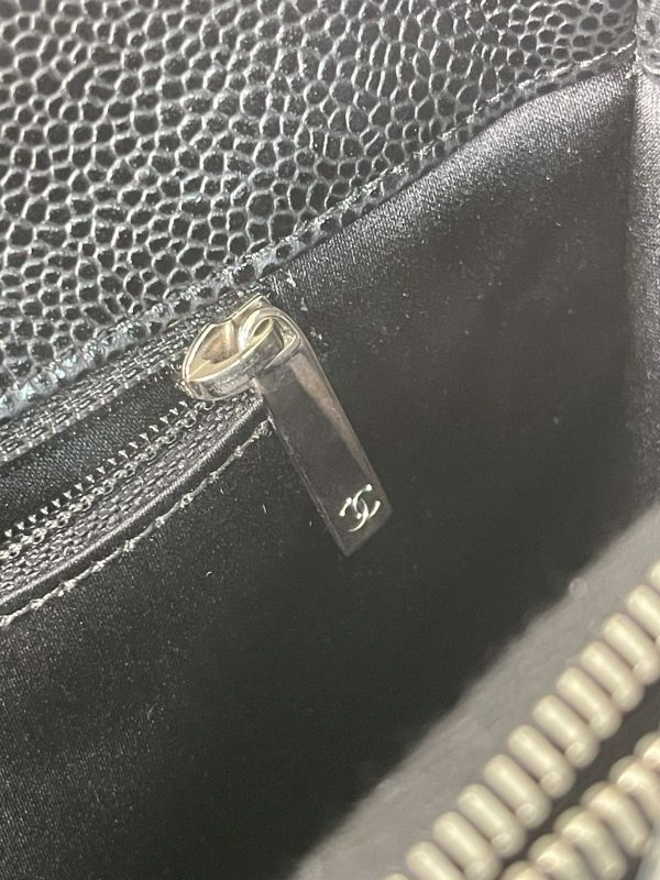 【分期0利率】CHANEL GST 雙C LOGO 荔枝牛皮托特包【95成新】 