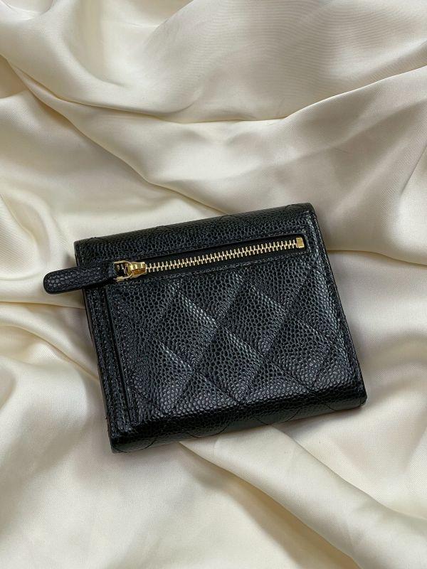 【分期0利率】CHANEL COCO 魚子醬三折短夾【全新品】 