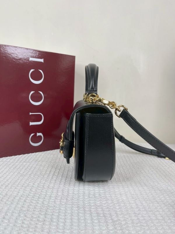 【分期0利率】GUCCI Horsebit1955 迷你手提肩背包【99成新】 
