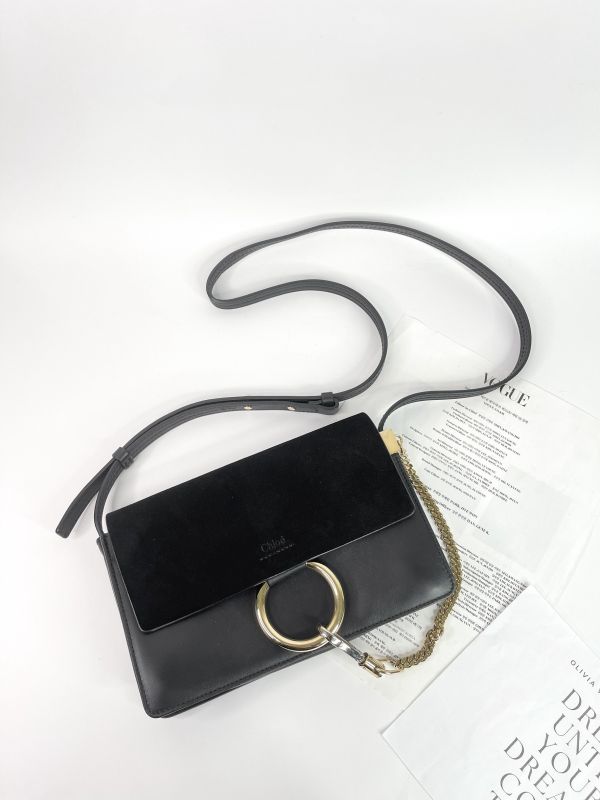 【9成新】CHLOE Faye Suede Shoulder Bag側揹肩包 