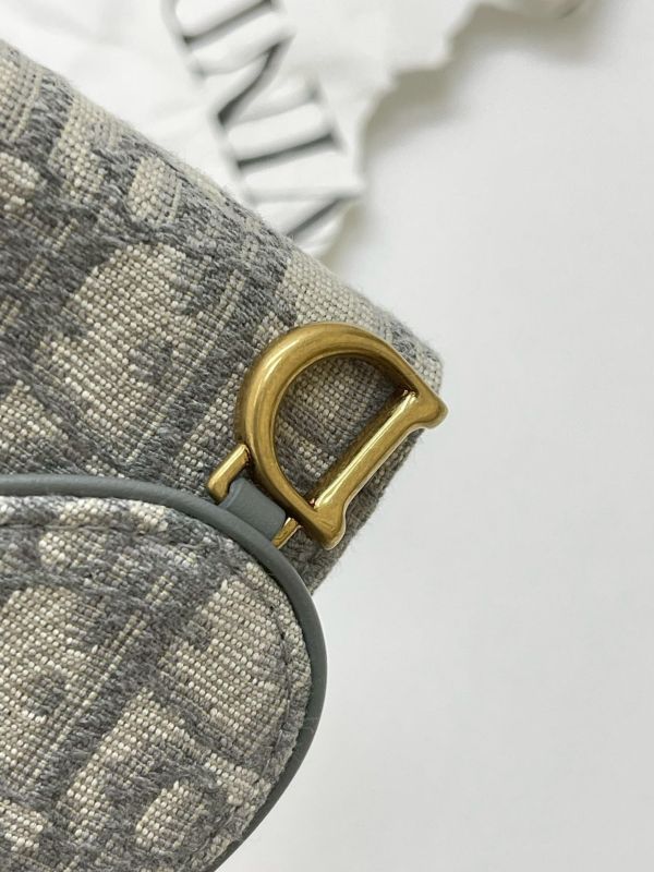 【95成新】DIOR SADDLE LOTUS 老花三折短夾 
