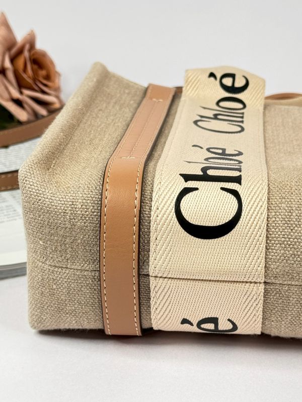 【分期0利率】CHLOE WOODY SMALL 奶茶色【9成新】 