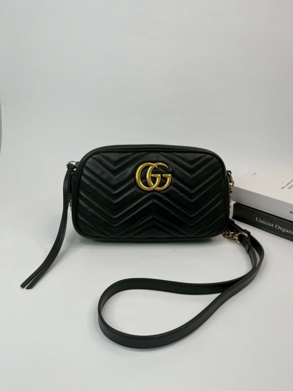 【分期0利率】GUCCI Marmont 相機包黑金【9成新】 
