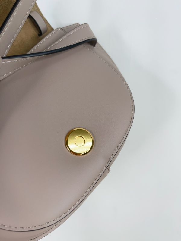 【分期0利率】LOEWE MINI GATE 雙層包 沙色【99成新】 