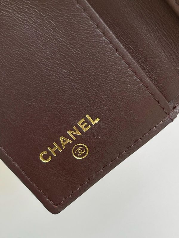 【9成新】CHANEL  COCO迷你雙層三折短夾 