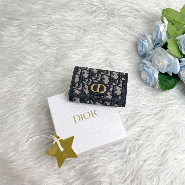 【12期0利率】Dior 30 Montaigne Glycine對折零錢包【全新】【現金價】 