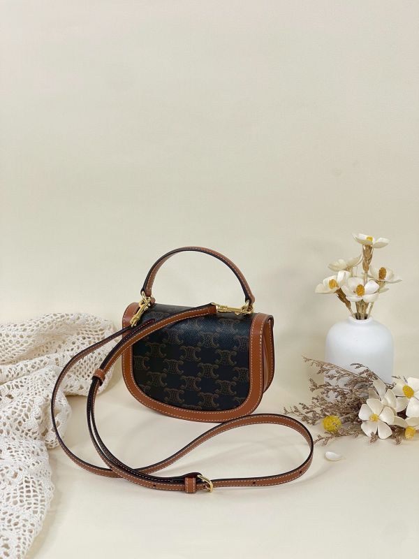 【分期0利率】CELINE BESACE CLEA標誌印花迷你手袋【全新品】 