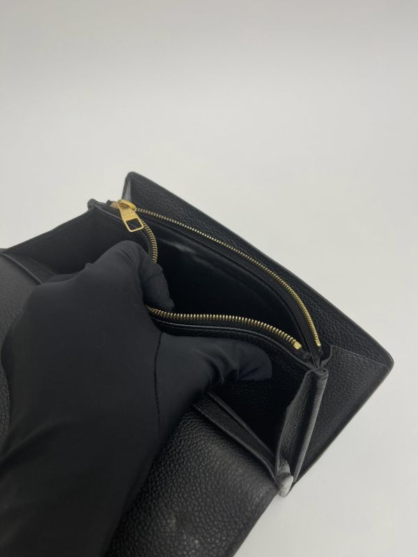 【9成新】LV SARAH 皮革壓印信封長夾 