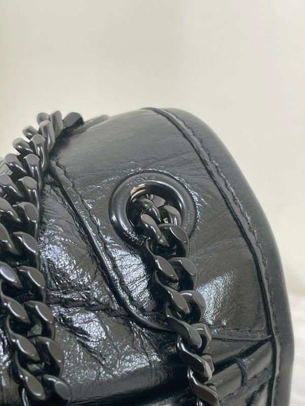 【分期0利率】YSL 復古皮革BABY手袋 D扣款 【99成新】 