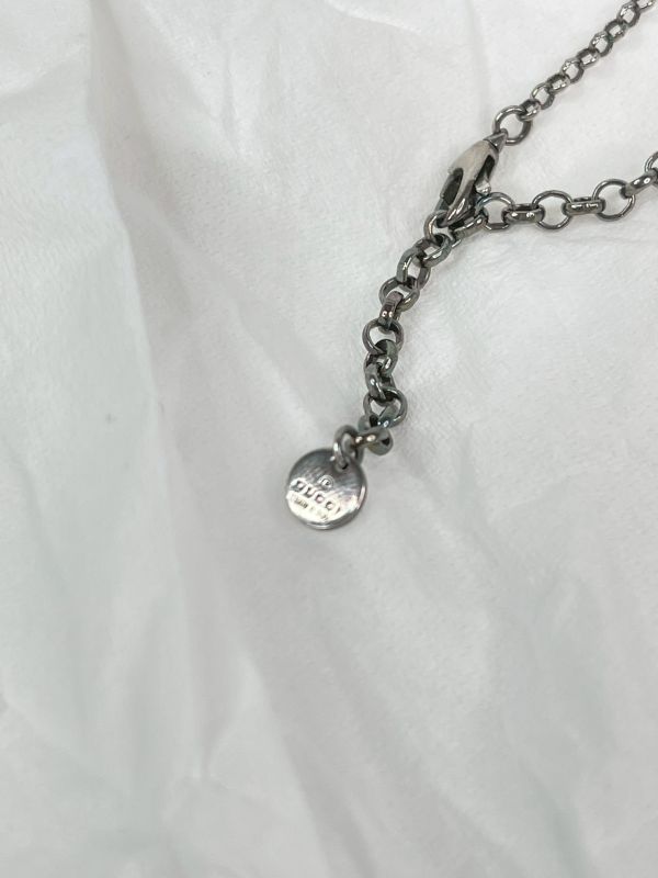 【分期0利率】GUCCI Interlocking  925純銀項鍊 【95成新】
