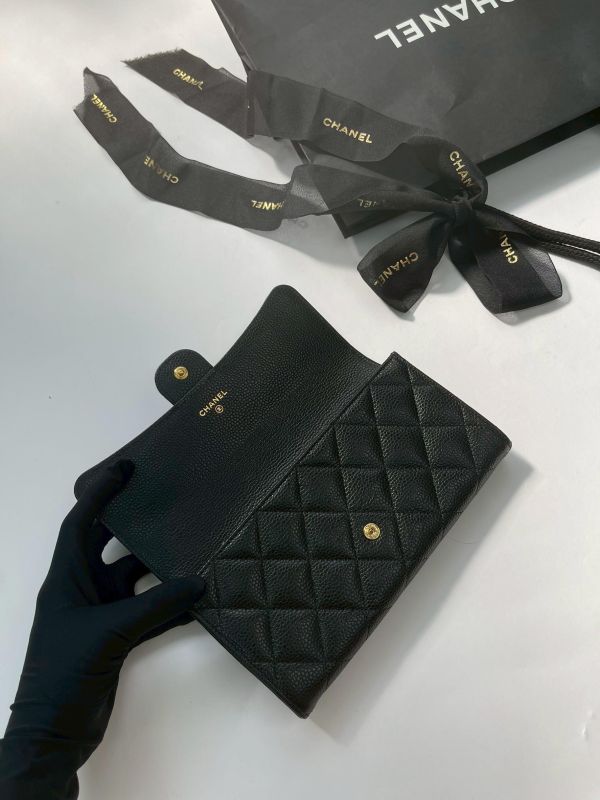 【95成新】CHANEL COCO 經典翻蓋長夾 