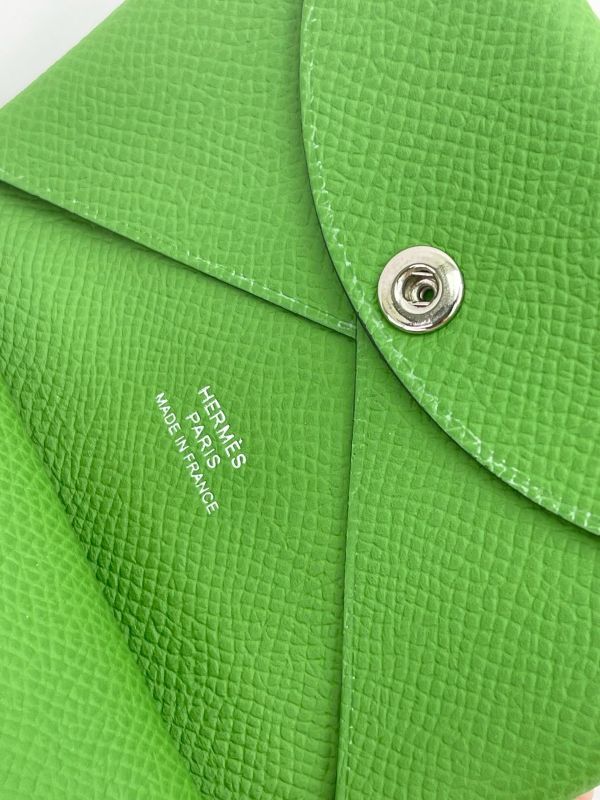 【未使用閒置品】HERMES Calvi Duo雙層卡片套 