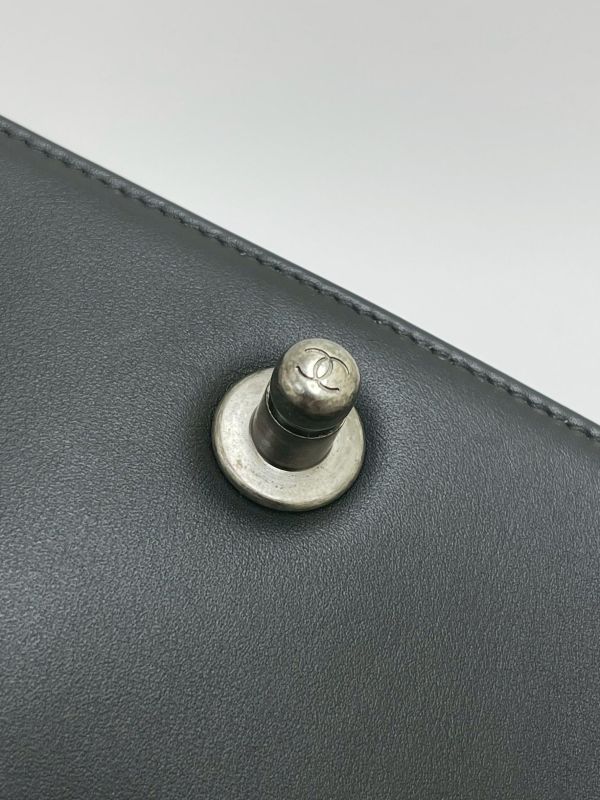 【95成新】CHANEL芯片款 BOY 25 牛皮銀扣 