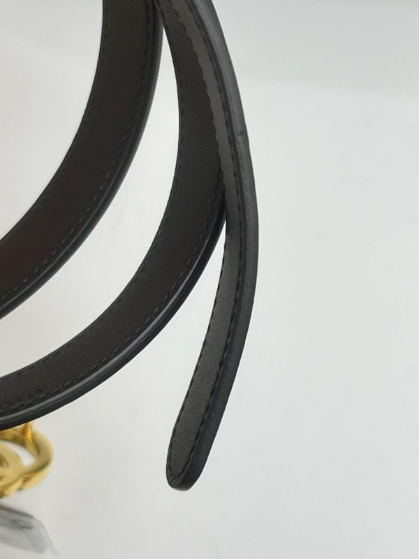 【95成新】GUCCI 雙G皮帶 2公分 