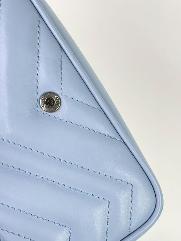 【95成新】GUCCI GG馬夢絎縫皮革鍊帶腰/肩背包 