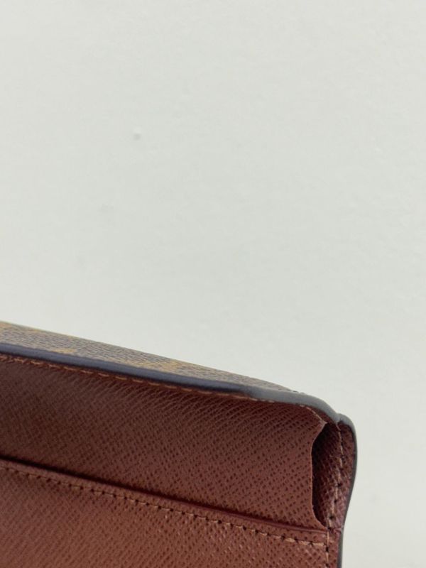 【未使用閒置品】 LV VICTORINE 老花三折短夾 