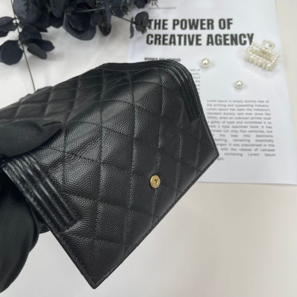 【12期0利率】CHANEL BOY牛皮中夾【9成新】 