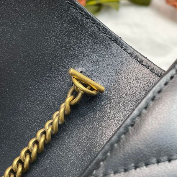 【99成新】【12期0利率】GUCCI GG MARMONT迷你翻蓋單肩包 