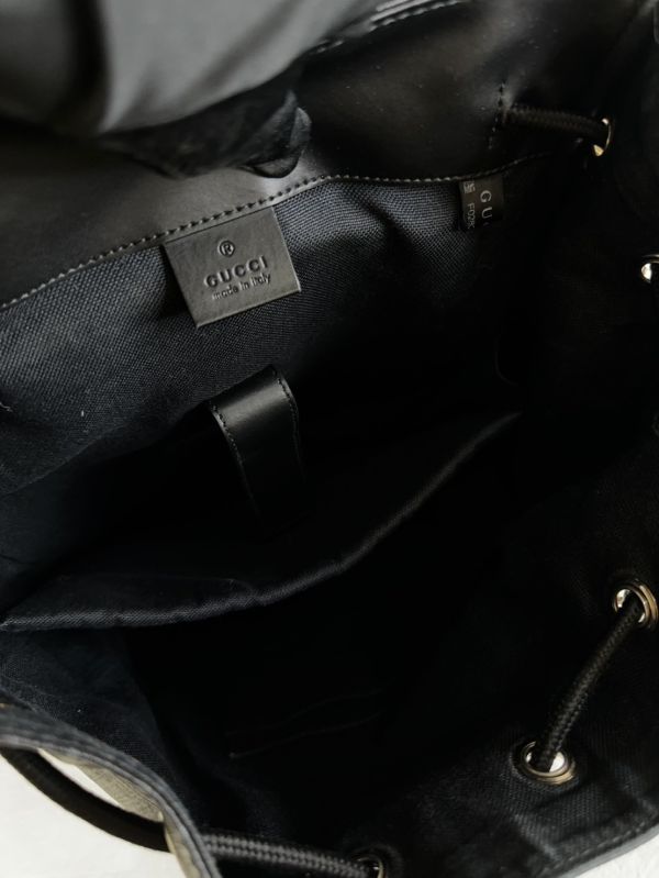 【12期0利率】GUCCI GG印花帆布後背包【9成新】 