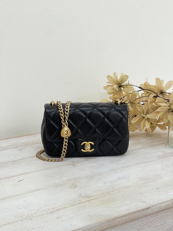 【95成新】CHANEL 愛心金球方胖 