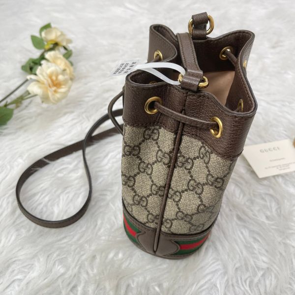 【分期0利率】GUCCI OPHIDIA GG 迷你水桶袋 【95成新】 