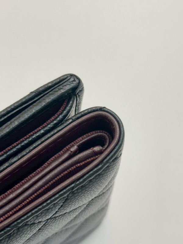 【9成新】CHANEL  COCO迷你雙層三折短夾 